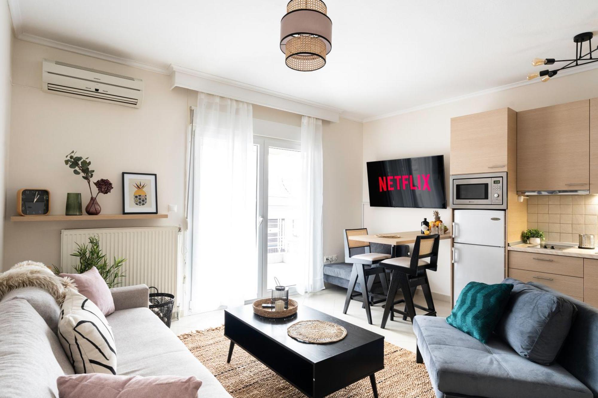 Pomegranate Luxury Penthouse Maisonette With Beautiful Terrace & Free Parking By Binobi ! 塞萨洛尼基