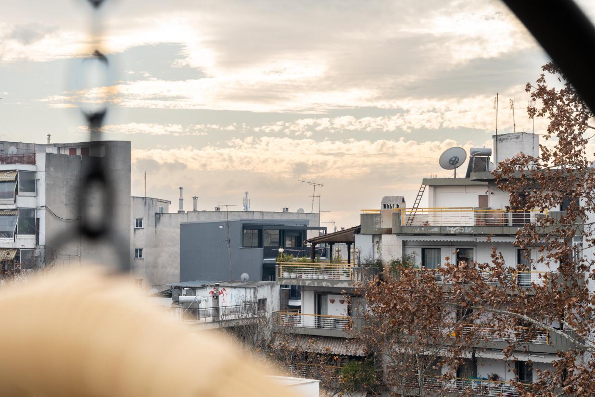 Pomegranate Luxury Penthouse Maisonette With Beautiful Terrace & Free Parking By Binobi ! 塞萨洛尼基
